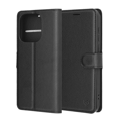 Etui na OnePlus 15, Techsuit, Leather Folio, Czarne