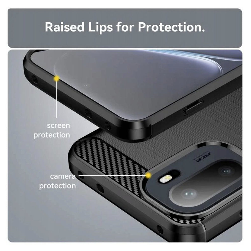 Etui na OnePlus 15R, Techsuit, Carbon, Czarne