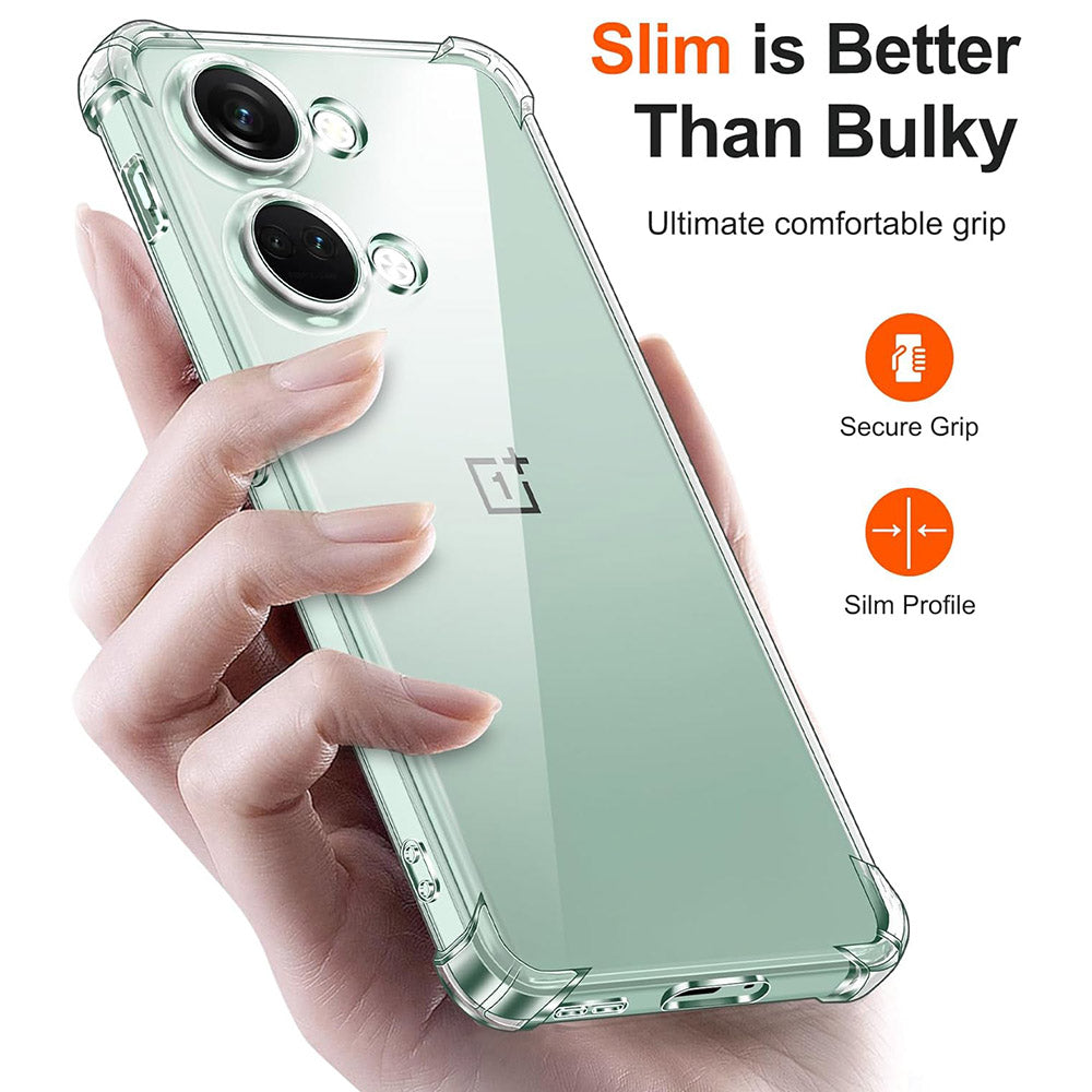 Case for OnePlus Nord 3, Techsuit, Shockproof Clear, Transparent