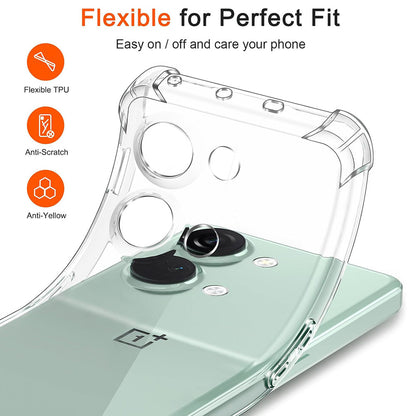 Case for OnePlus Nord 3, Techsuit, Shockproof Clear, Transparent