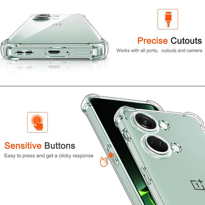 Case for OnePlus Nord 3, Techsuit, Shockproof Clear, Transparent