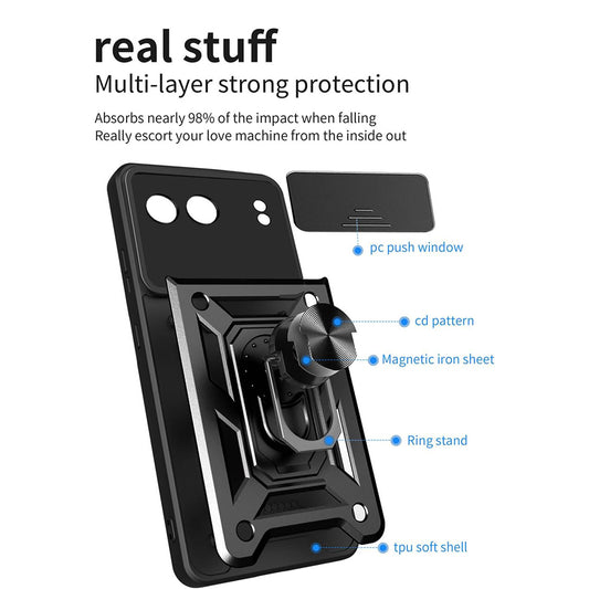 Etui na OnePlus Nord 4, Techsuit, CamShield, Niebieskie