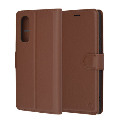 Etui na OnePlus Nord CE4 Lite, Techsuit, Leather Folio, Brązowy