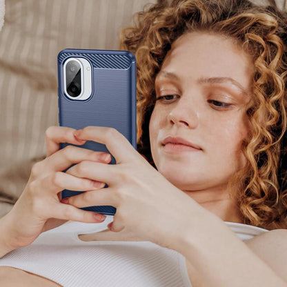 Etui na OnePlus Nord CE5, Techsuit, Carbon, Niebieskie