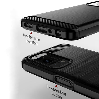 Etui na OnePlus Nord N200 5G / Oppo A74 5G / A54 5G, Techsuit, Carbon, Czarny