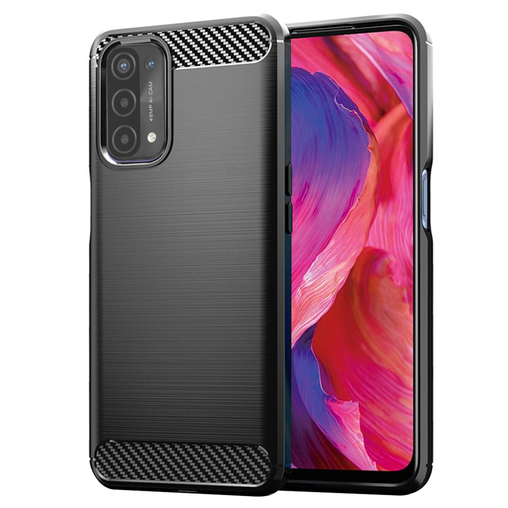 Etui na OnePlus Nord N200 5G / Oppo A74 5G / A54 5G, Techsuit, Carbon, Czarny