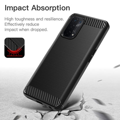 Etui na OnePlus Nord N200 5G / Oppo A74 5G / A54 5G, Techsuit, Carbon, Czarny