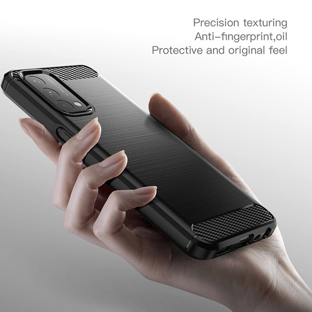 Etui na OnePlus Nord N200 5G / Oppo A74 5G / A54 5G, Techsuit, Carbon, Czarny