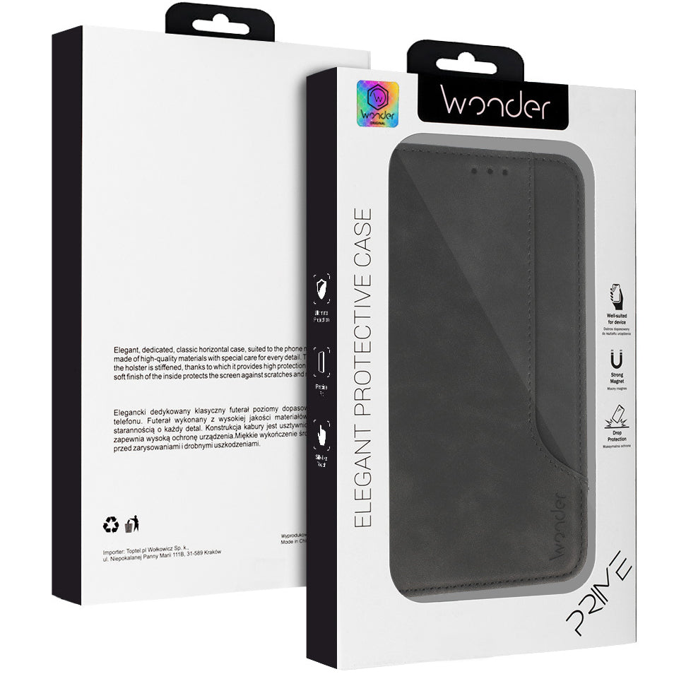 Etui do Oppo A18 / A38, Wonder, Prime, czarne 