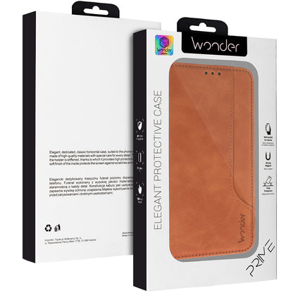 Etui do Oppo A18 / A38, Wonder, Prime, brązowe 