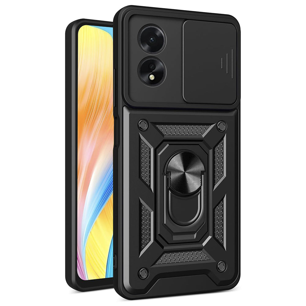 Etui na Oppo A18 / A38, Techsuit, CamShield, Czarny