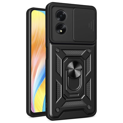 Etui na Oppo A18 / A38, Techsuit, CamShield, Czarny
