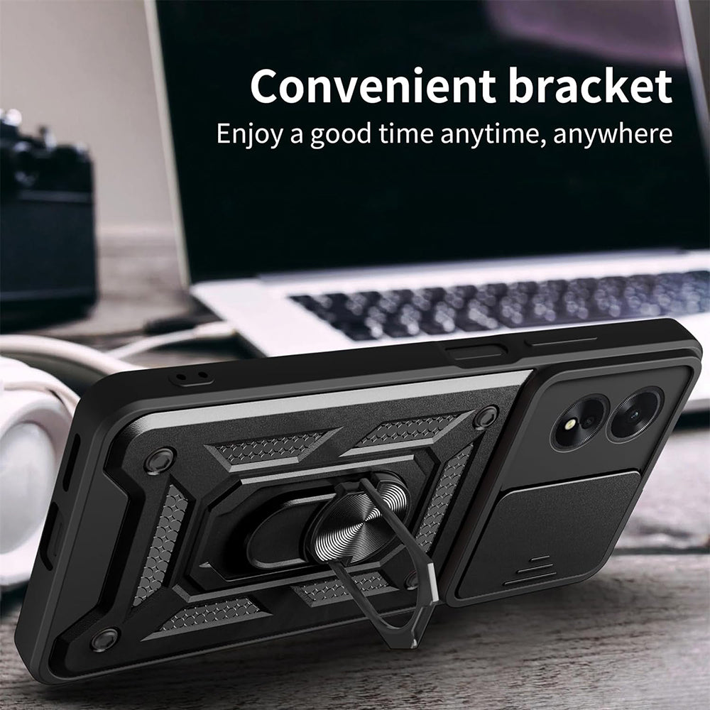 Etui na Oppo A18 / A38, Techsuit, CamShield, Czarny