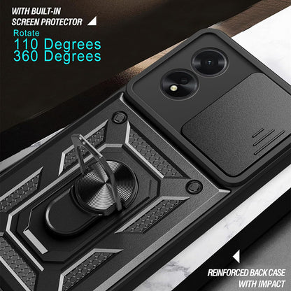 Etui na Oppo A18 / A38, Techsuit, CamShield, Czarny
