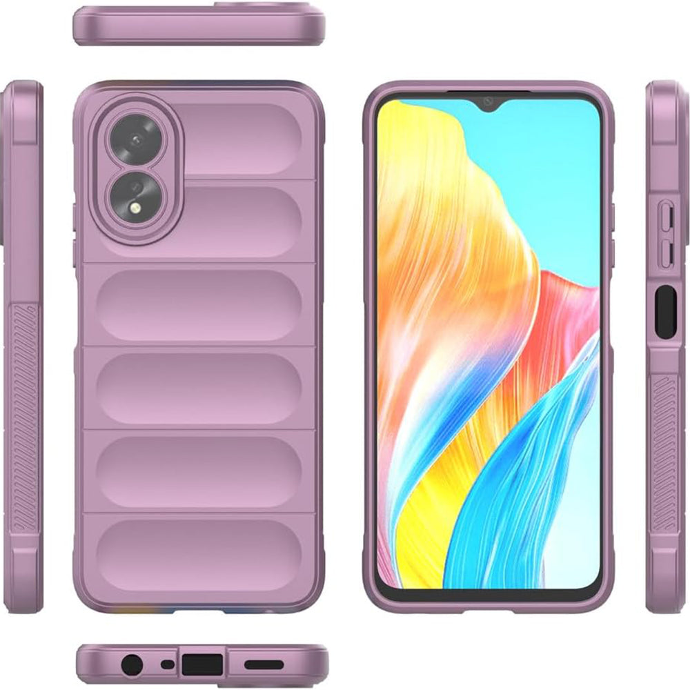 Etui na Oppo A18 / A38, Techsuit, Magic Shield, Fioletowy