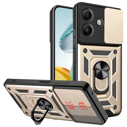 Etui na Oppo A3 4G / A3 5G, Techsuit, CamShield, Złote