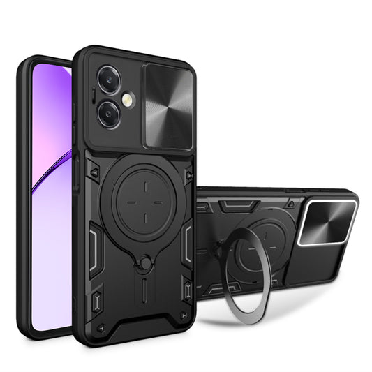 Etui na Oppo A3 4G / A3, Techsuit, CamGuard Pro, czarne
