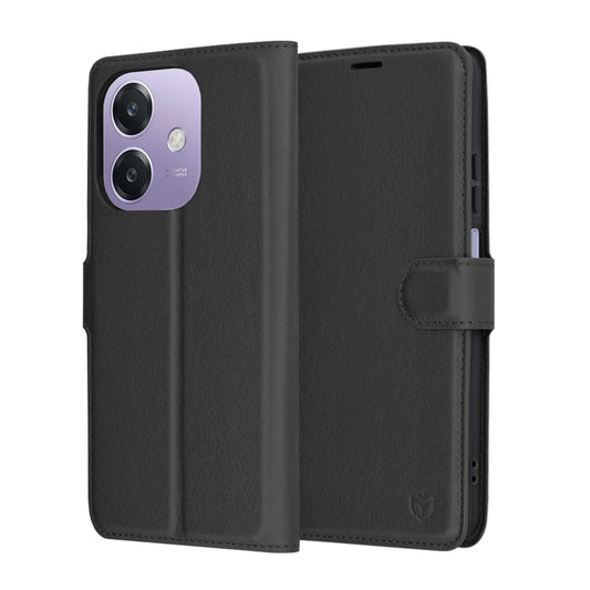 Etui na Oppo A3 4G / A3, Techsuit, Leather Folio, czarne