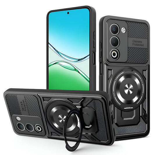 Case for Oppo A5 4G / A5 5G, Techsuit, RuggedCam, Black