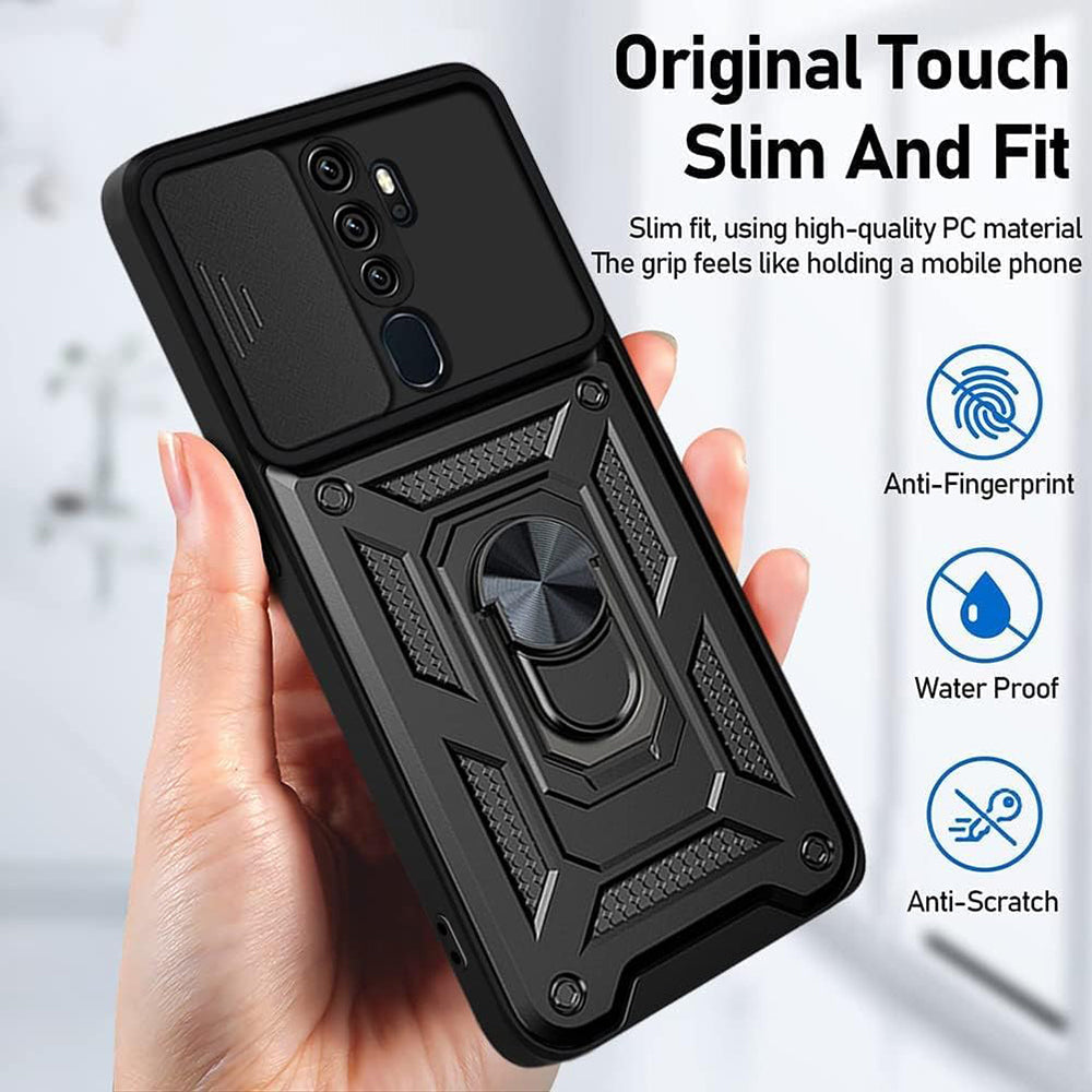 Etui na Oppo A5 4G, Techsuit, CamShield, czarne