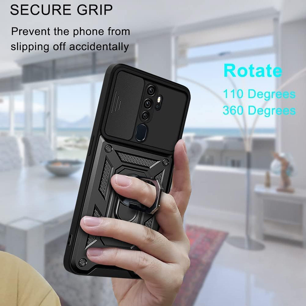 Etui na Oppo A5 4G, Techsuit, CamShield, czarne