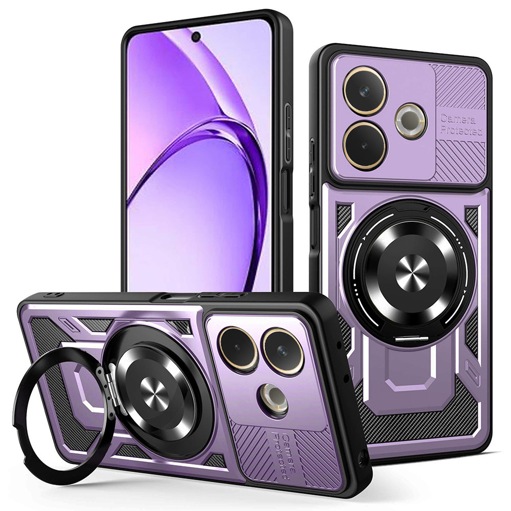 Case for Oppo A5 Pro 4G / A5 Pro, Techsuit, RuggedCam, Purple