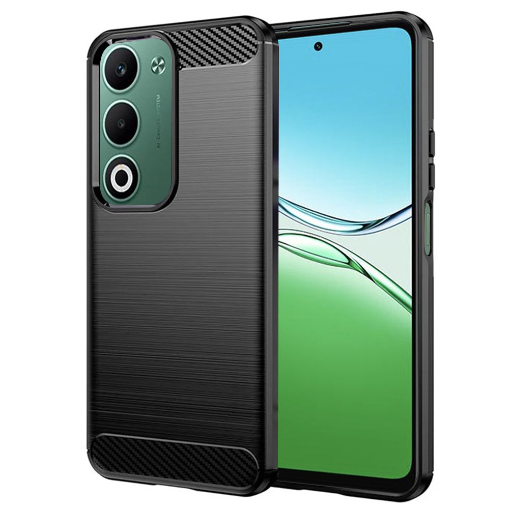 Case for Oppo A5 4G, Techsuit, Carbon, Black