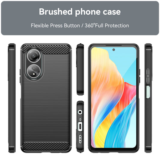 Etui do Oppo A58 4G, Techsuit, Carbon, Czarny