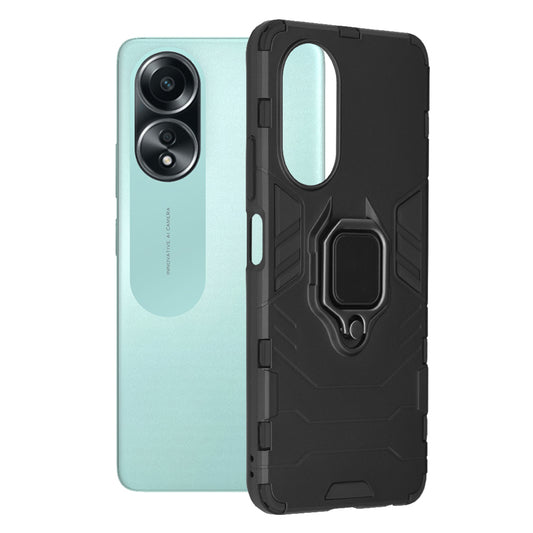 Etui na Oppo A58 4G, Techsuit, Shield, czarne