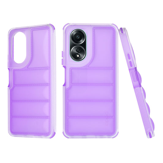 Etui na Oppo A58 4G, Techsuit, Wave Shield, Fioletowe