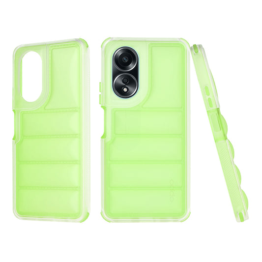 Etui na Oppo A58 4G, Techsuit, Wave Shield, Zielony