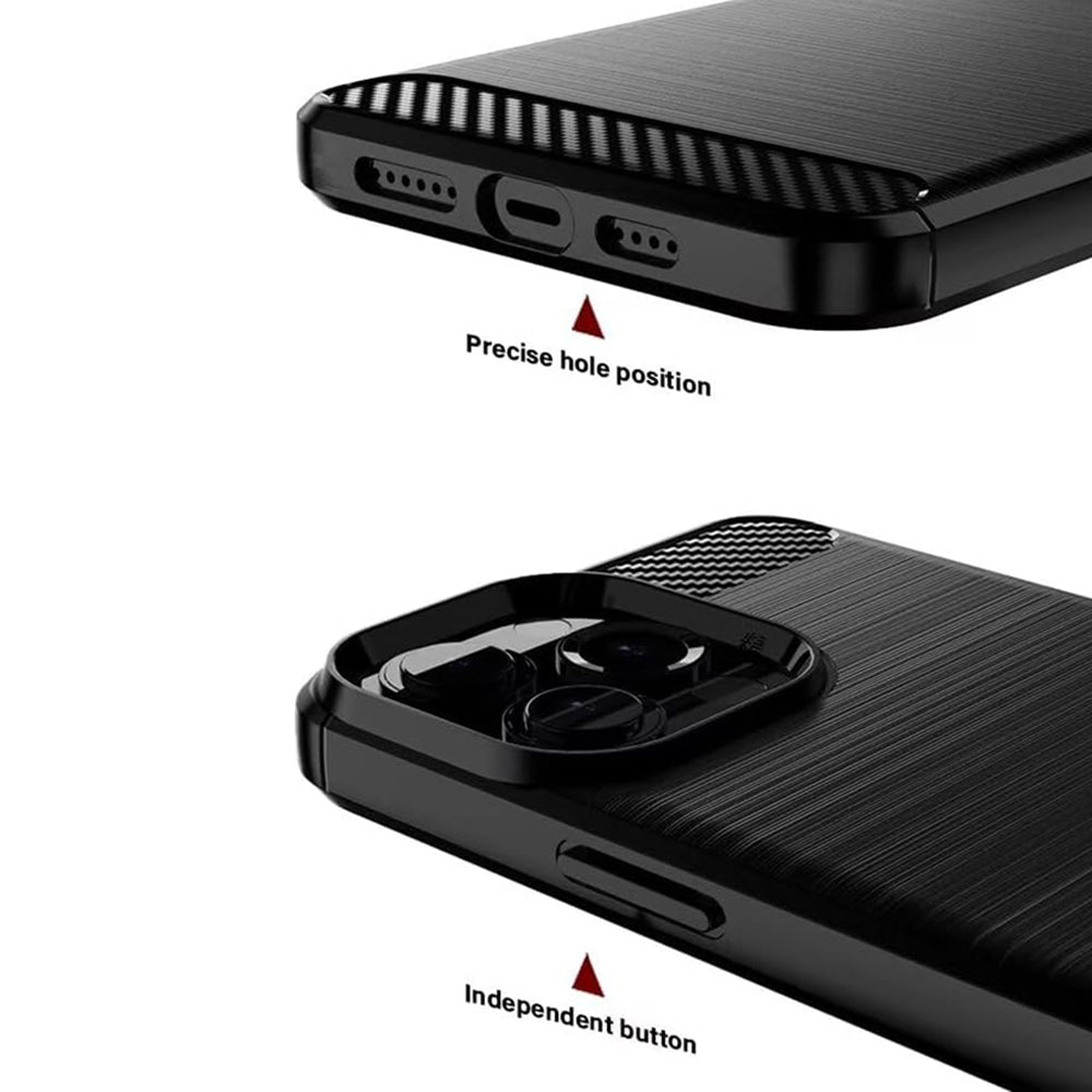 Etui na Oppo A6 4G, Techsuit, Carbon, Czarne