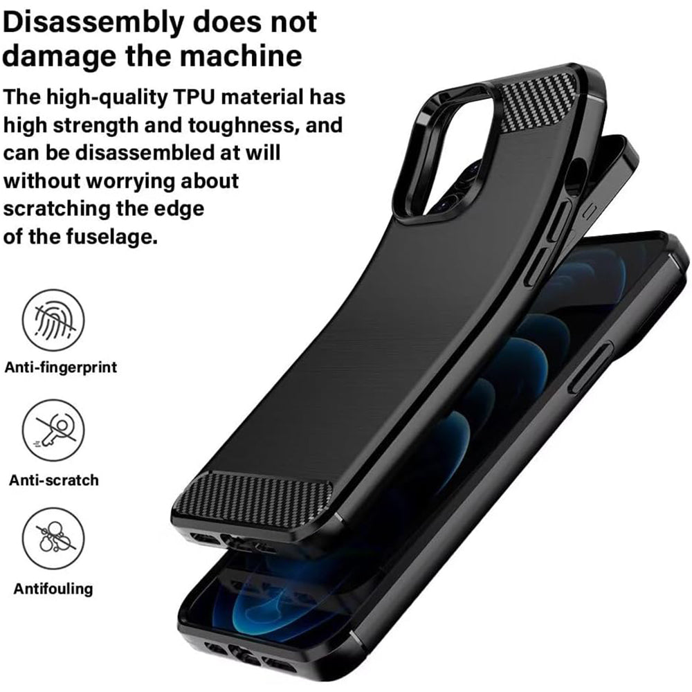Etui na Oppo A6 4G, Techsuit, Carbon, Czarne