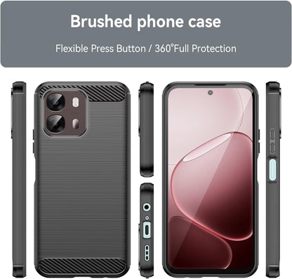 Etui na Oppo A6 4G, Techsuit, Carbon, Czarne