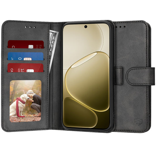 Etui na Oppo A6 4G, Techsuit, Diary Book, Czarne
