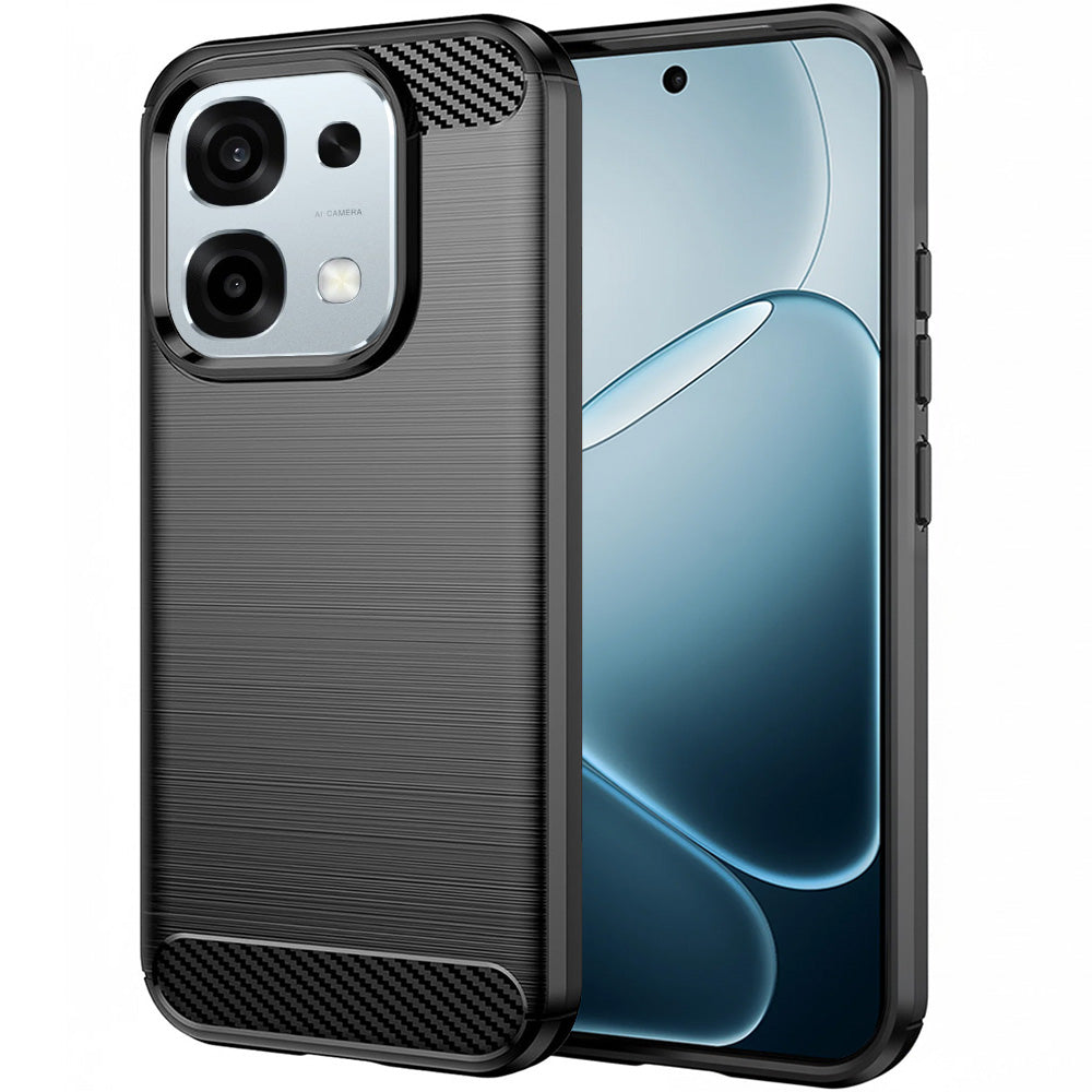 Etui na Oppo A6 Pro 5G / A6 Pro 4G, Techsuit, Carbon, Czarne