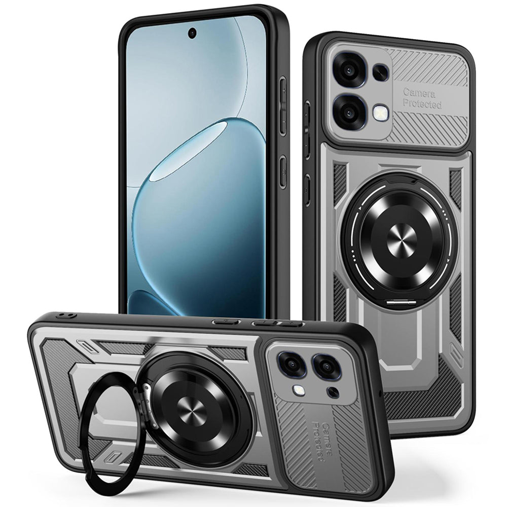 Etui na Oppo A6 Pro 5G / A6 Pro 4G, Techsuit, RuggedCam, Szary