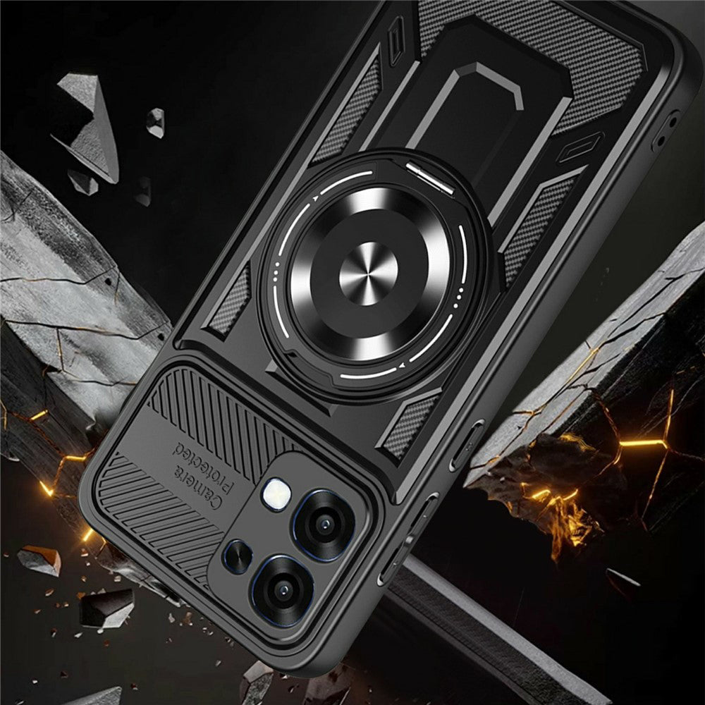 Etui na Oppo A6 Pro 5G / A6 Pro 4G, Techsuit, RuggedCam, Fioletowy