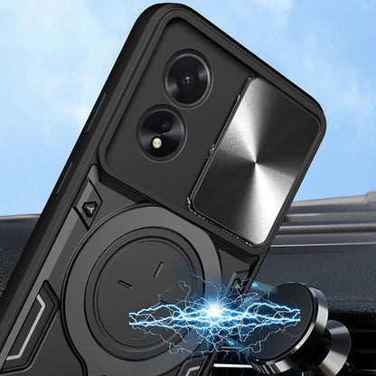 Etui na Oppo A60, Techsuit, CamGuard Pro, Różowo-Złoty