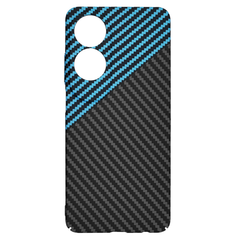 Etui na Oppo A60, Techsuit, Carbonite FiberShell, Czarna Bleu