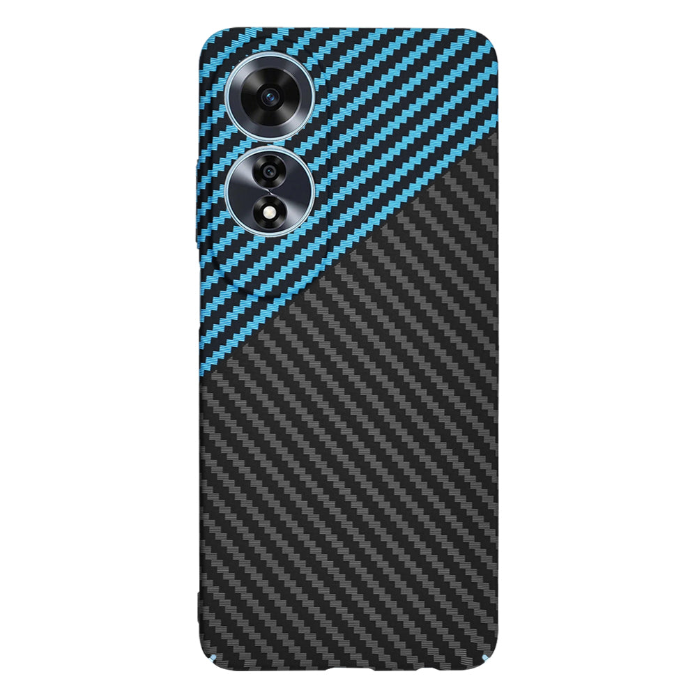 Etui na Oppo A60, Techsuit, Carbonite FiberShell, Czarna Bleu