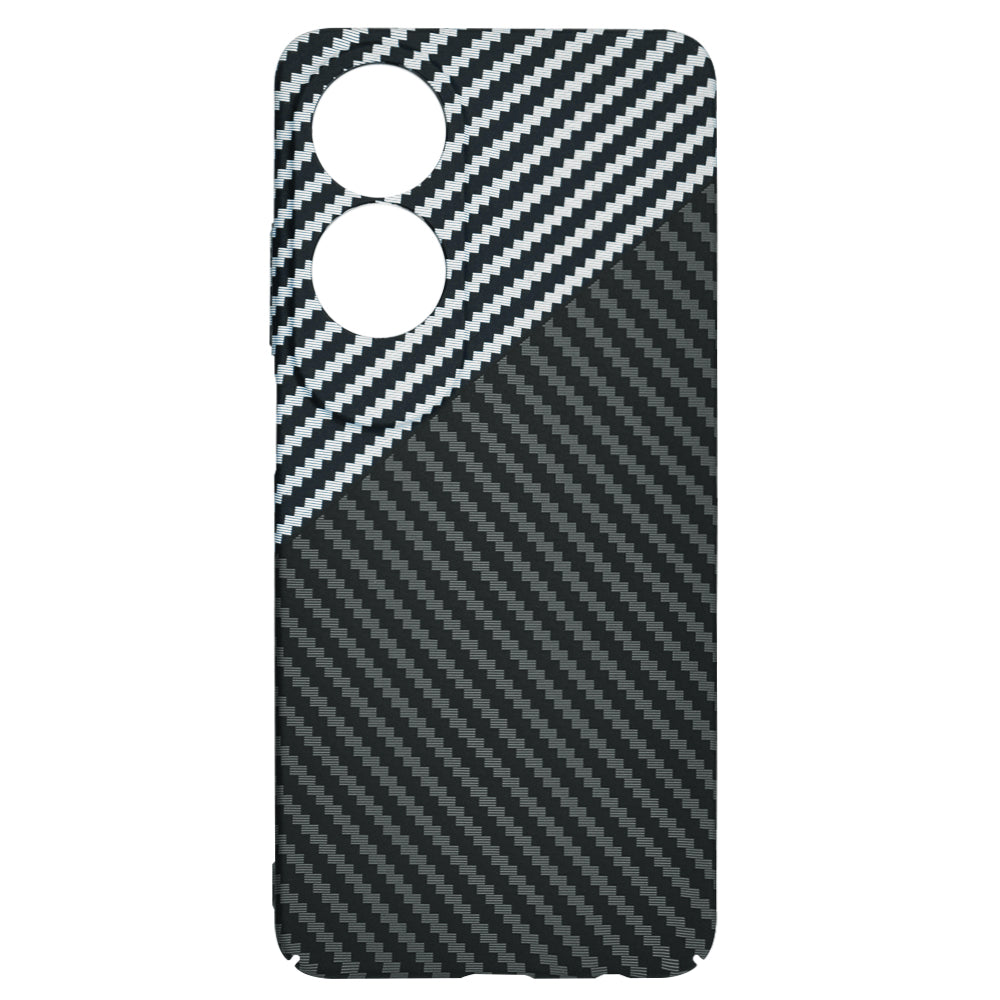 Etui na Oppo A60, Techsuit, Carbonite FiberShell, Czarny Szary