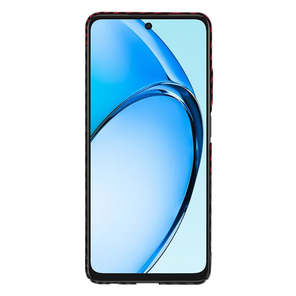 Etui na Oppo A60, Techsuit, Carbonite FiberShell, Czarno-Czerwona