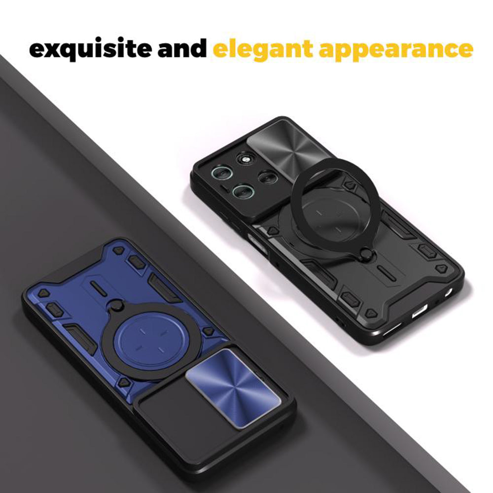 Etui na Oppo A6k 4G / A6x 4G / A6x / A6 4G, Techsuit, CamGuard Pro, Niebieskie