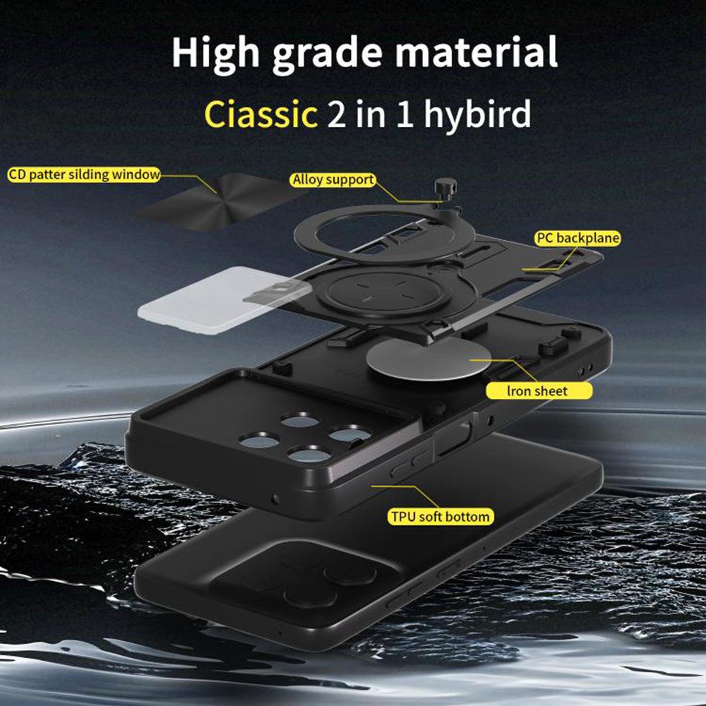 Etui na Oppo A6k 4G / A6x 4G / A6x / A6 4G, Techsuit, CamGuard Pro, Niebieskie