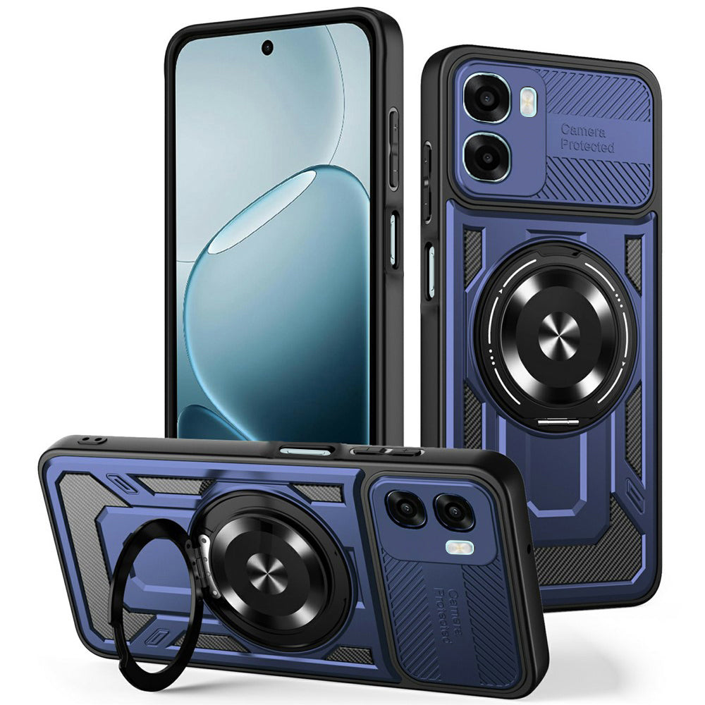 Etui na Oppo A6k 4G / A6x 4G / A6x, Techsuit, RuggedCam, Niebieskie