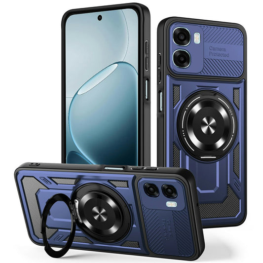 Etui na Oppo A6k 4G / A6x 4G / A6x, Techsuit, RuggedCam, Niebieskie