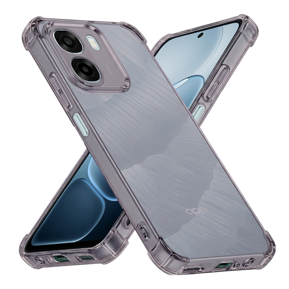 Etui na Oppo A6k 4G / A6x 4G / A6x, Techsuit, Przezroczyste odporne na wstrząsy, Przydymione