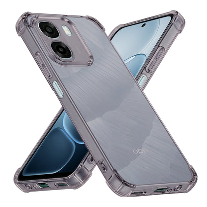 Etui na Oppo A6k 4G / A6x 4G / A6x, Techsuit, Przezroczyste odporne na wstrząsy, Przydymione