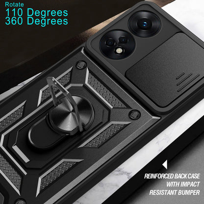 Etui na Oppo A78 4G, Techsuit, CamShield, Czarna